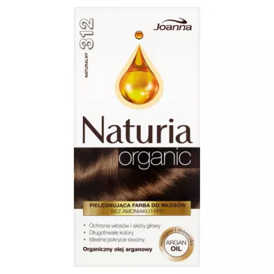 Joanna Naturia Organic piel�gnuj�ca farba do w�os�w bez amoniaku i PPD 312 Naturalny