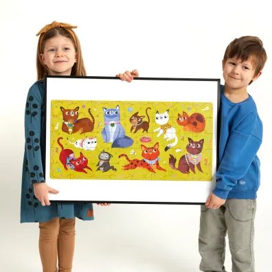 Puzzle 40 el. Miau Kotki Bright Junior Media
