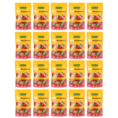 Bakalland Ba! Owsianka z malin� i �urawin� Zestaw 20 x 47 g