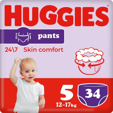 Huggies Pieluchomajtki Jumbo 5 Uni ND High PANTS (12-17 kg) 34 szt.
