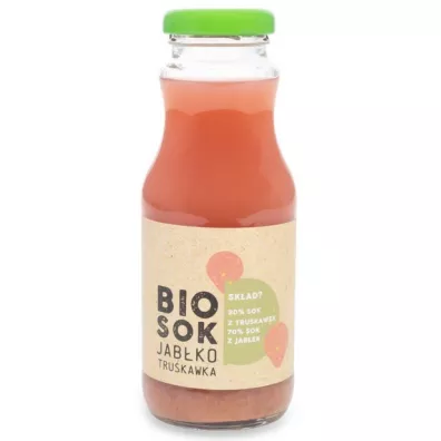 Owocowe Smaki Sok jab�kowo - truskawkowy nfc 250 ml Bio