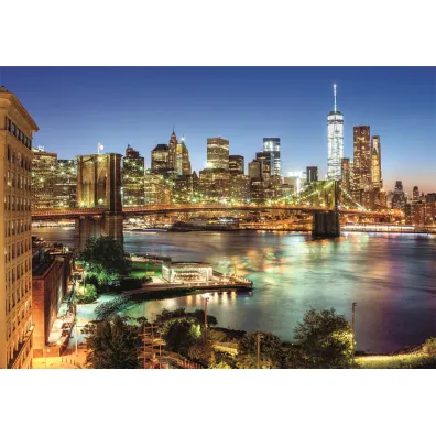 Puzzle 6000 el. HQ Brooklyn Bridge Lights Clementoni