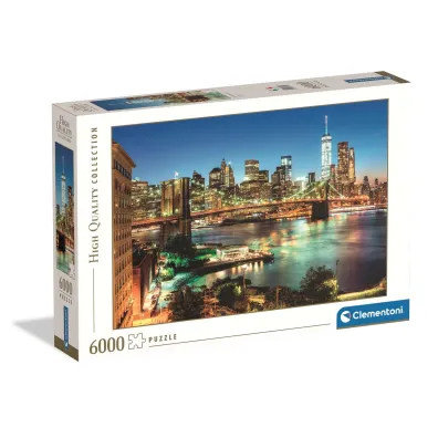 Puzzle 6000 el. HQ Brooklyn Bridge Lights Clementoni