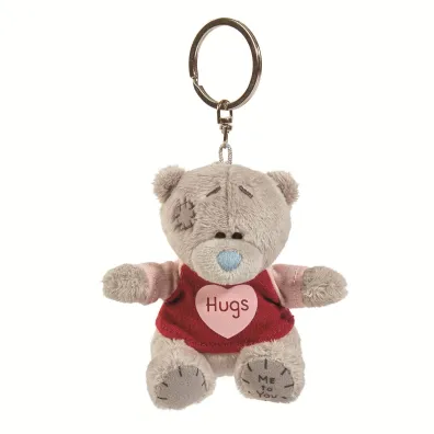 Carte Blanche Breloczek Mi� w koszulce z nadrukiem Hugs 7,5cm
