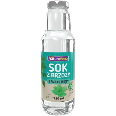 NaturaVena Sok z brzozy o smaku mi�ty 750 ml