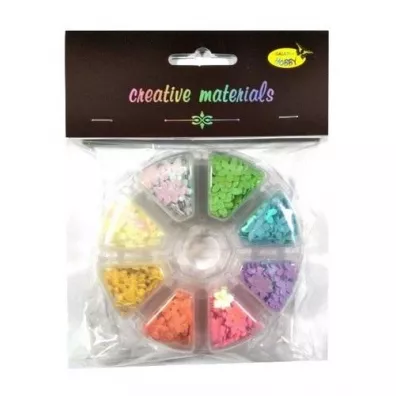Galeria Hobby Cekiny kwiatki 8 kolor�w, 6mm, 40g