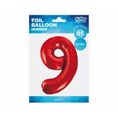 Godan Balon foliowy 9 czerwony 85cm