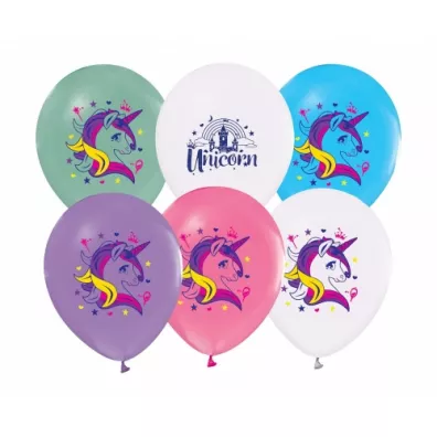Godan Balony Jednoro�ce, 12 / 5 szt.
