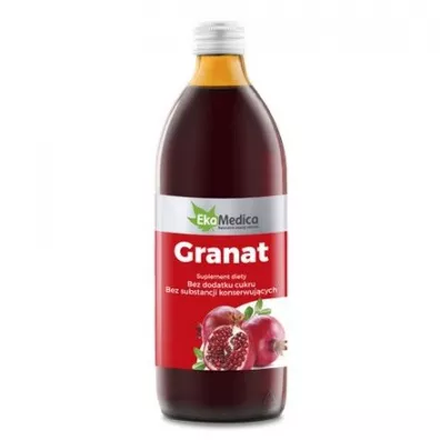 Eka Medica Granat sok 100% - suplement diety 500 ml