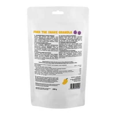 Diet-Food Granola Fred The Snake - Mango i Czarna Porzeczka 200 g Bio