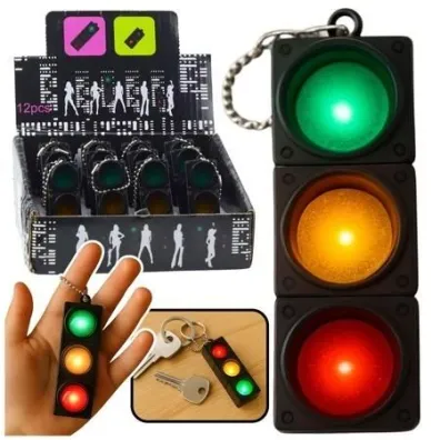 LeanToys Brelok sygnalizator �wietlny migaj�cy