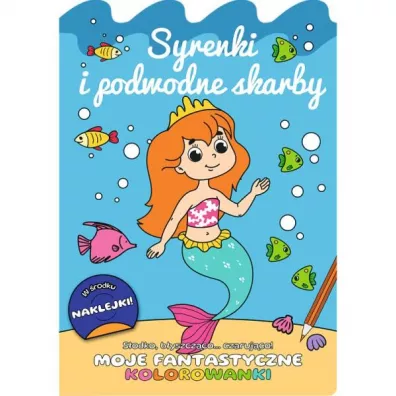 Ksi��eczka edukacyjna B5 Syrenki i podwodne skarby Naklejki