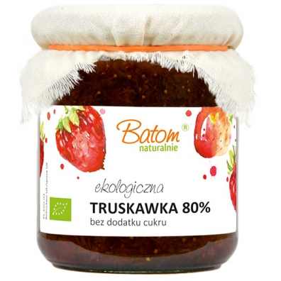 Batom Truskawka 80% bez dodatku cukru 260 g Bio