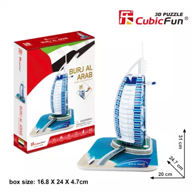 Puzzle 3D 37 el. Burj Al Arab Cubic Fun