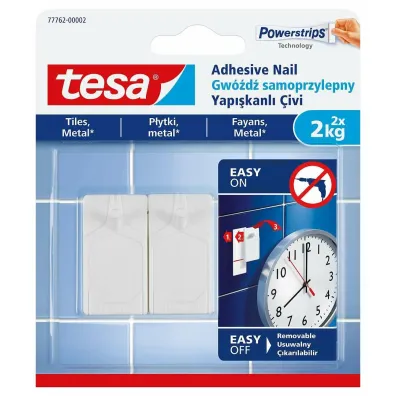 Gw�d� samoprzylepny do p�ytek Tesa 2x2kg bia�y