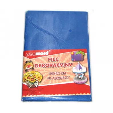 Polsirhurt Filc dekoracyjny niebieski 20x30 cm