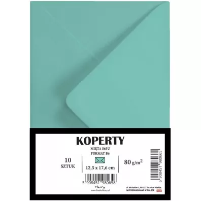 Henry Koperty B6 mi�towe 10 szt.