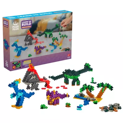 Plus Plus. Klock. i Naucz si� budowa�. Dinozaury 600 element�w