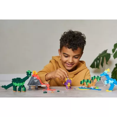 Plus Plus. Klock. i Naucz si� budowa�. Dinozaury 600 element�w