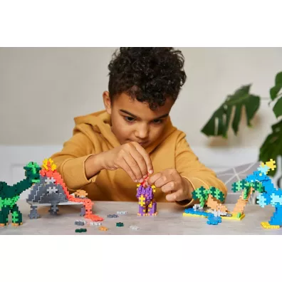 Plus Plus. Klock. i Naucz si� budowa�. Dinozaury 600 element�w