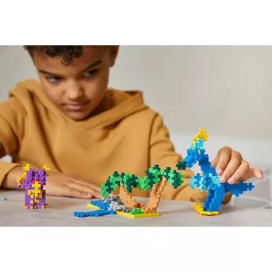 Plus Plus. Klock. i Naucz si� budowa�. Dinozaury 600 element�w