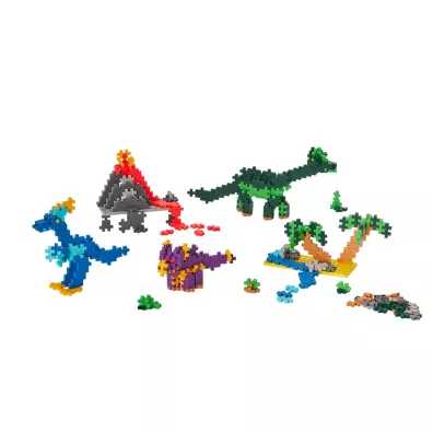 Plus Plus. Klock. i Naucz si� budowa�. Dinozaury 600 element�w