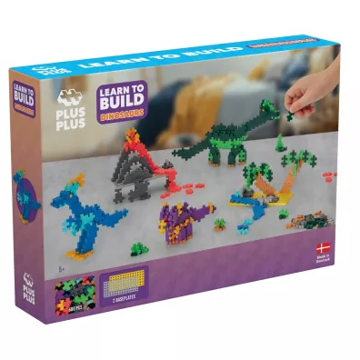Plus Plus. Klock. i Naucz si� budowa�. Dinozaury 600 element�w