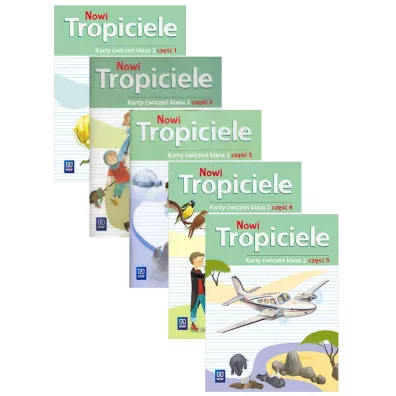 Nowi Tropiciele. Edukacja wczesnoszkolna. Karty �wicze�. Cz�� 1-5. Klasa 2