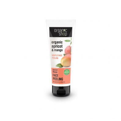 Organic Shop Organic Apricot & Mango Face Peeling delikatny peeling do twarzy 75 ml