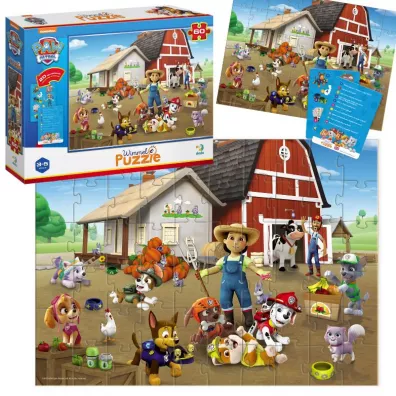 Puzzle 60 el. Wimmel - Psi Patrol - Na farmie Dodo