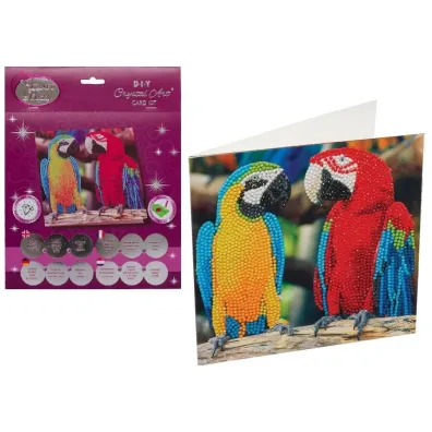 Diamentowa mozika Papugi 18x18cm Pro Kids