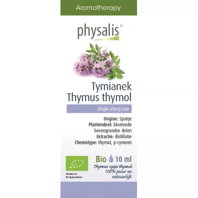 Physalis Olejek eteryczny tymianek thymus zygis thymol (tijm thymol) 10 ml