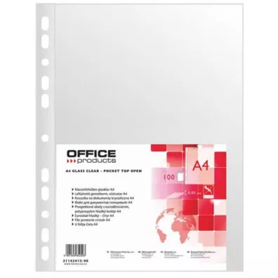 Office Products Koszulki na dokumenty A4 krystaliczne 50 mic 100 szt.