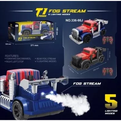 Pojazd R/C + �ad + dym + 5 �wiate� Ciuciubabka