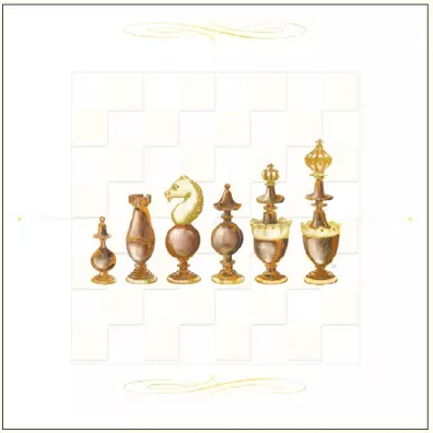 DaVinci Karnet G05 41A 039 + koperta Szachy drewnian 16x16 cm