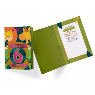 Kukartka Karnet PR-327 Urodziny 6