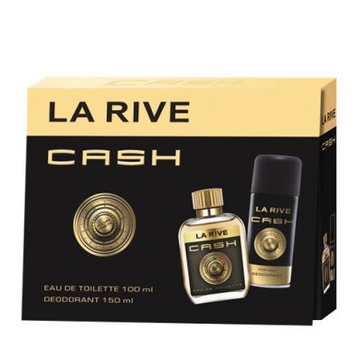 La Rive Cash For Men zestaw dla mężczyzn woda toaletowa spray + dezodorant spray 100 ml + 150 ml