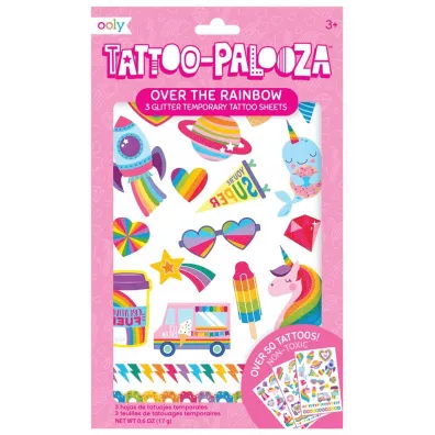 Kolorowe Baloniki Tatua�e zmywalne Tattoo Palooza T�czowe