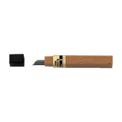 Pentel Grafity o��wkowe Hi-Polymer twardo�� B 12 szt.