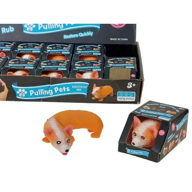 Gniotek pies corgi z piaskiem Adar