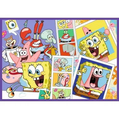 Puzzle 4x250 el. Szalony �wiat Sponge Boba Trefl