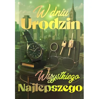 Yeku Karnet Urodziny m�skie zegarek