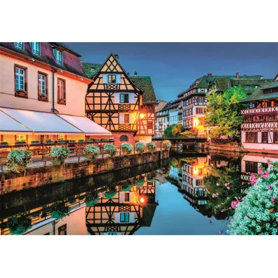 Puzzle 500 el. Compact Strasbourg old town Clementoni