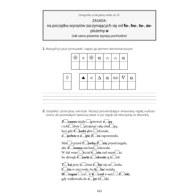 Ortotrening �-U. �wiczenia ortograficzne dla uczni�w z dysortografi� i nie tylko