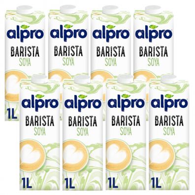 Alpro Barista do kawy - Napój Sojowy z wapniem i witaminami zestaw 8 x 1000 ml