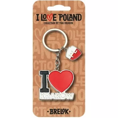 Pan Dragon Brelok I love Poland Krak�w ILP-BRE-B-KR-05