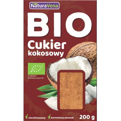 NaturaVena Cukier kokosowy 200 g Bio