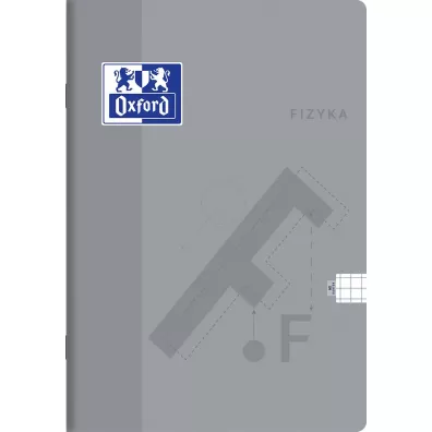 Oxford Zeszyt Fizyka A5 z marginesem kratka, 5 mm, margines 60 kartek