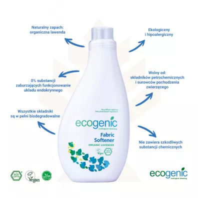 Ecogenic P�yn do zmi�kczania ubra� i tkanin, Lawenda 1 l