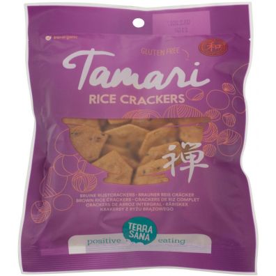 Terrasana Krakersy z ryżu brązowego tamari - bezglutenowe 60 g Bio